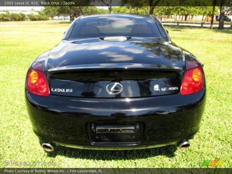Black Onyx / Saddle 2003 Lexus SC 430