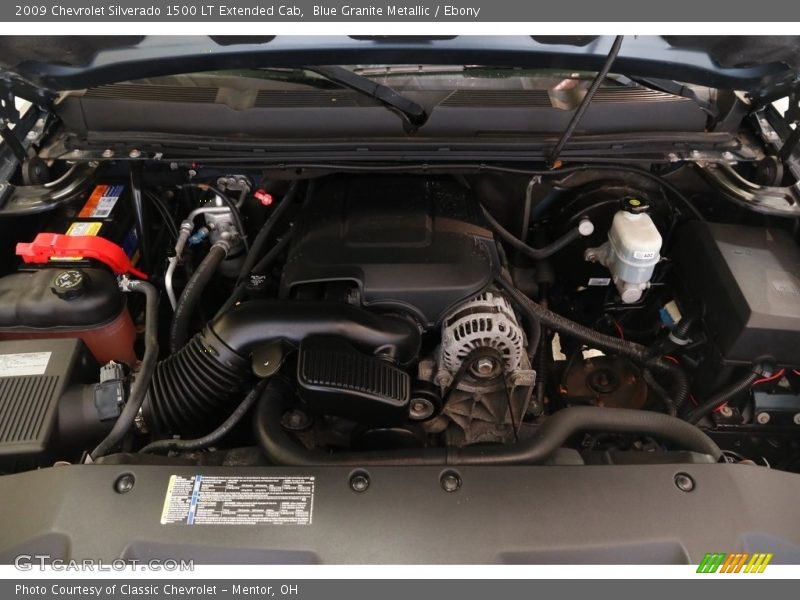 Blue Granite Metallic / Ebony 2009 Chevrolet Silverado 1500 LT Extended Cab