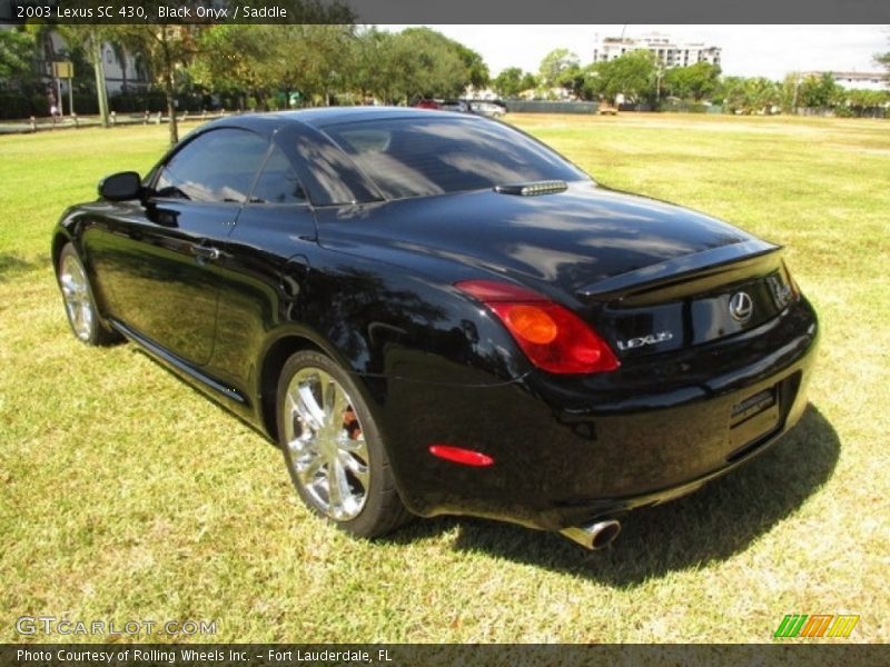 Black Onyx / Saddle 2003 Lexus SC 430