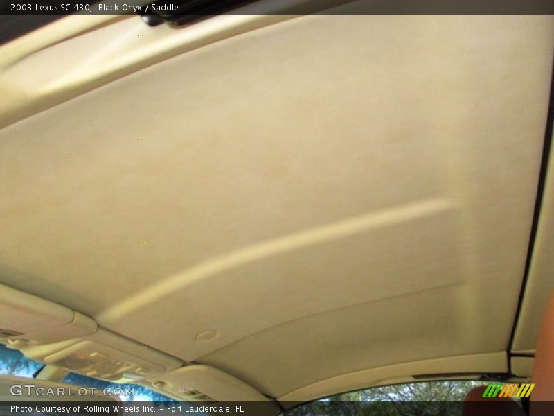 Black Onyx / Saddle 2003 Lexus SC 430