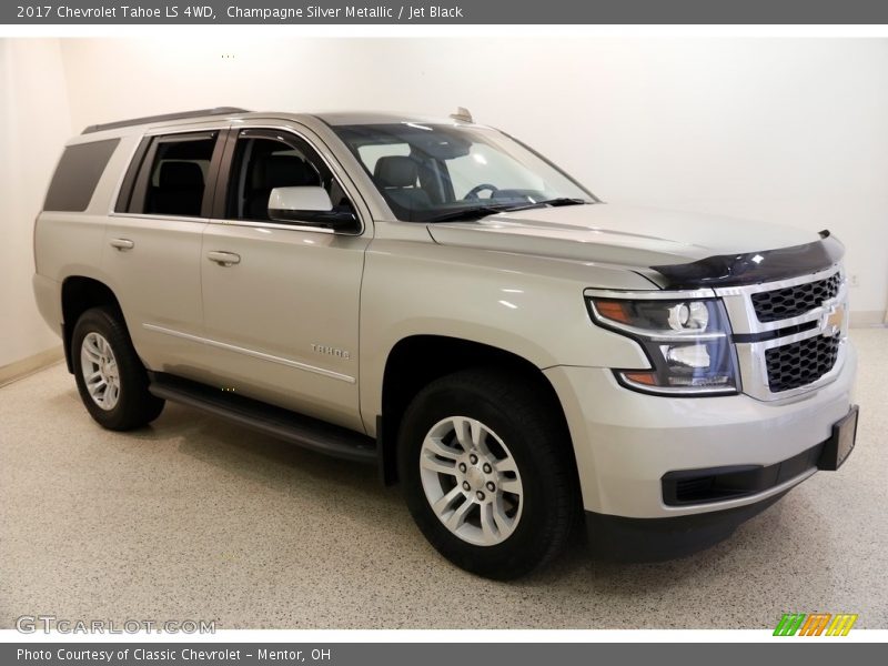 Champagne Silver Metallic / Jet Black 2017 Chevrolet Tahoe LS 4WD