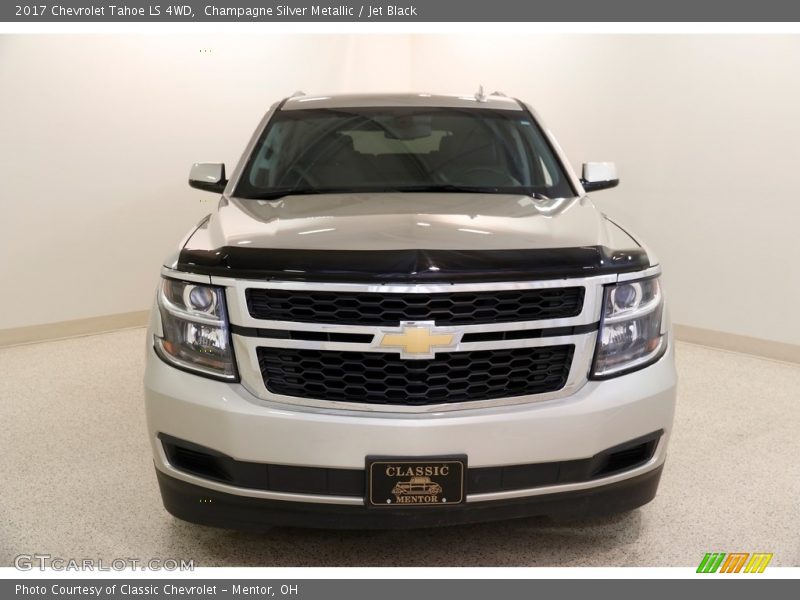 Champagne Silver Metallic / Jet Black 2017 Chevrolet Tahoe LS 4WD