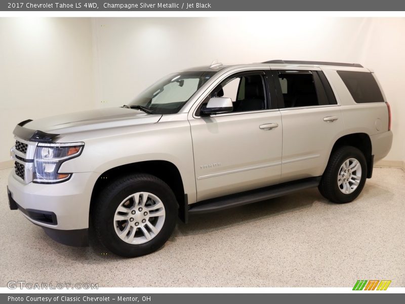 Champagne Silver Metallic / Jet Black 2017 Chevrolet Tahoe LS 4WD