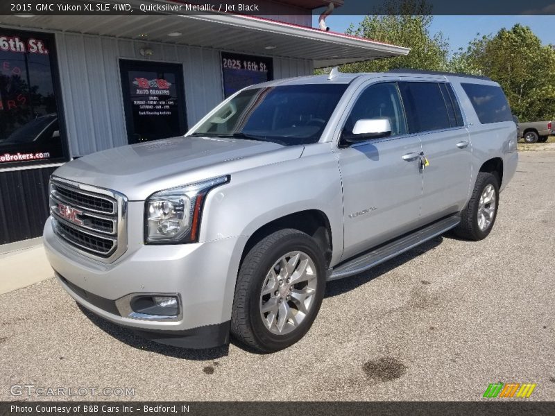 Quicksilver Metallic / Jet Black 2015 GMC Yukon XL SLE 4WD