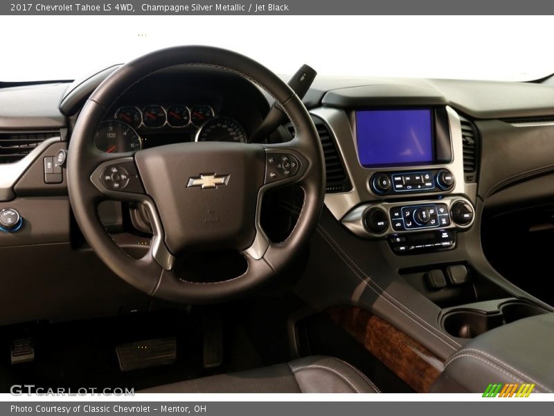 Champagne Silver Metallic / Jet Black 2017 Chevrolet Tahoe LS 4WD