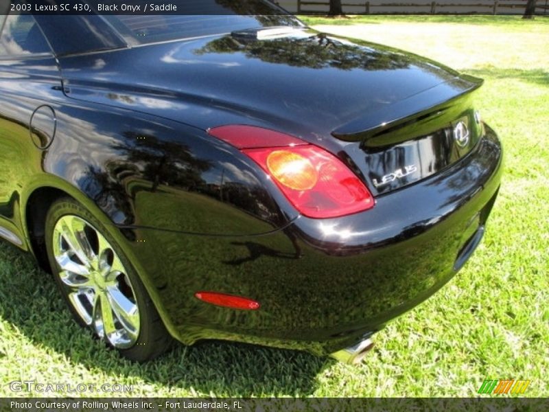 Black Onyx / Saddle 2003 Lexus SC 430