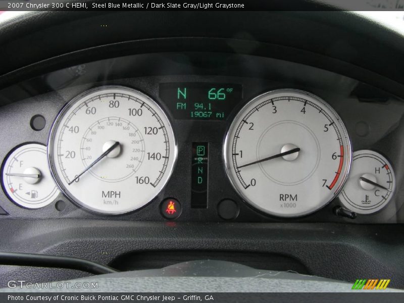 Steel Blue Metallic / Dark Slate Gray/Light Graystone 2007 Chrysler 300 C HEMI