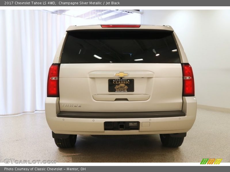 Champagne Silver Metallic / Jet Black 2017 Chevrolet Tahoe LS 4WD