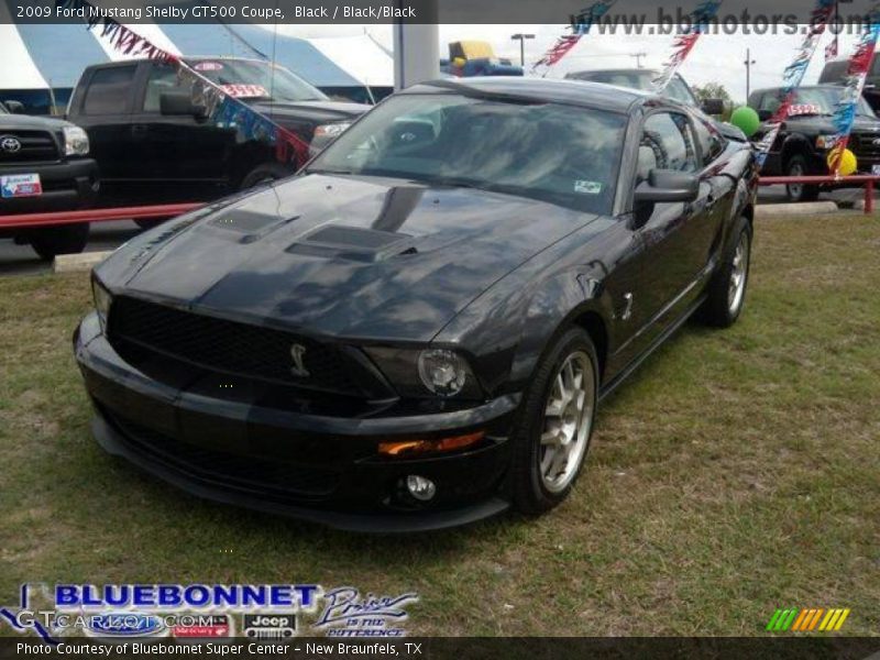 Black / Black/Black 2009 Ford Mustang Shelby GT500 Coupe