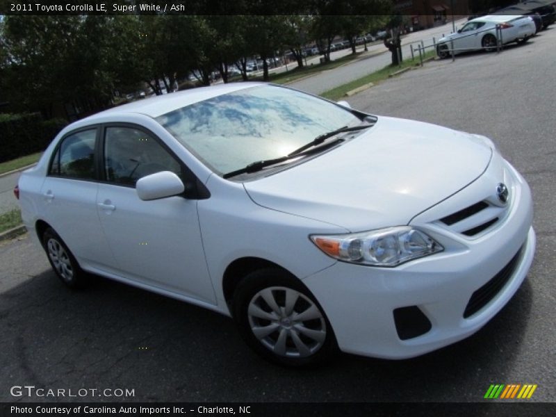 Super White / Ash 2011 Toyota Corolla LE