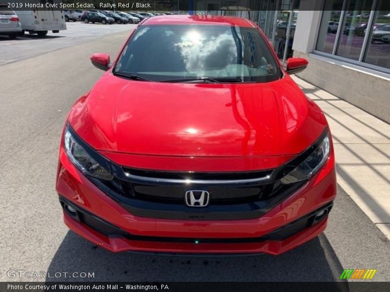 Rallye Red / Black 2019 Honda Civic Sport Sedan