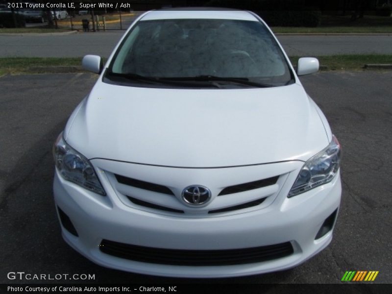 Super White / Ash 2011 Toyota Corolla LE