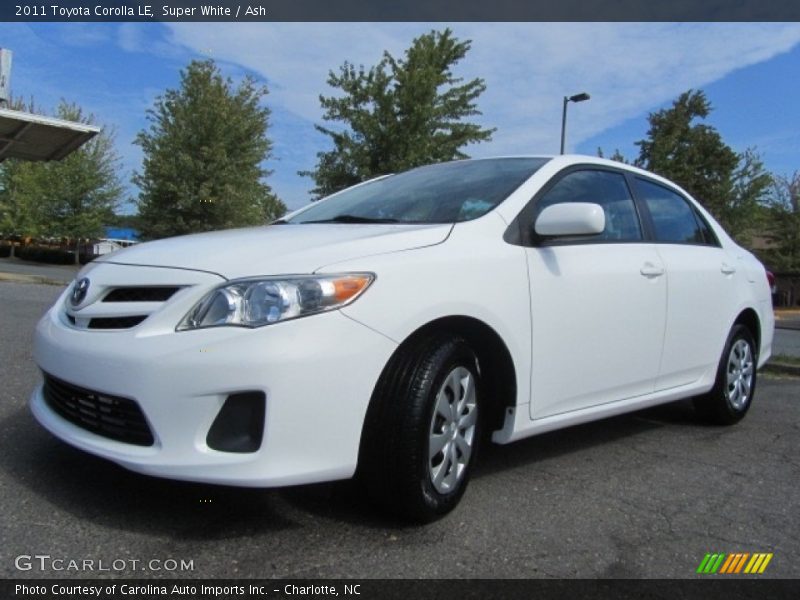 Super White / Ash 2011 Toyota Corolla LE