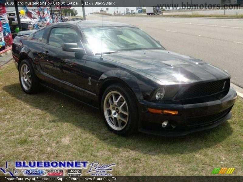 Black / Black/Black 2009 Ford Mustang Shelby GT500 Coupe