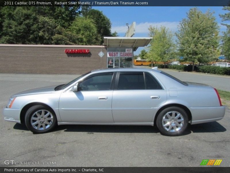 Radiant Silver Metallic / Titanium/Dark Titanium Accents 2011 Cadillac DTS Premium