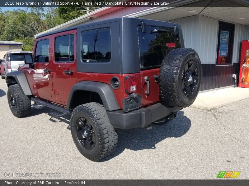 Flame Red / Dark Slate Gray/Medium Slate Gray 2010 Jeep Wrangler Unlimited Sport 4x4
