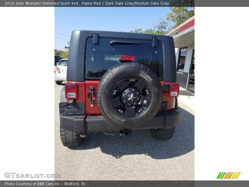 Flame Red / Dark Slate Gray/Medium Slate Gray 2010 Jeep Wrangler Unlimited Sport 4x4
