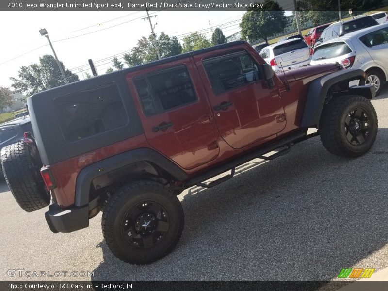 Flame Red / Dark Slate Gray/Medium Slate Gray 2010 Jeep Wrangler Unlimited Sport 4x4