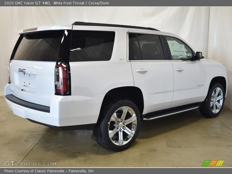 White Frost Tricoat / Cocoa/Dune 2020 GMC Yukon SLT 4WD