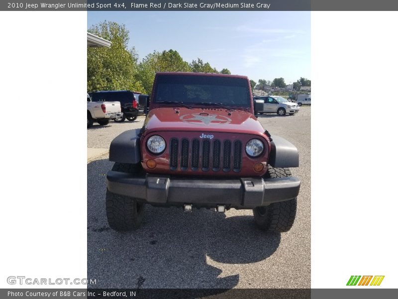 Flame Red / Dark Slate Gray/Medium Slate Gray 2010 Jeep Wrangler Unlimited Sport 4x4