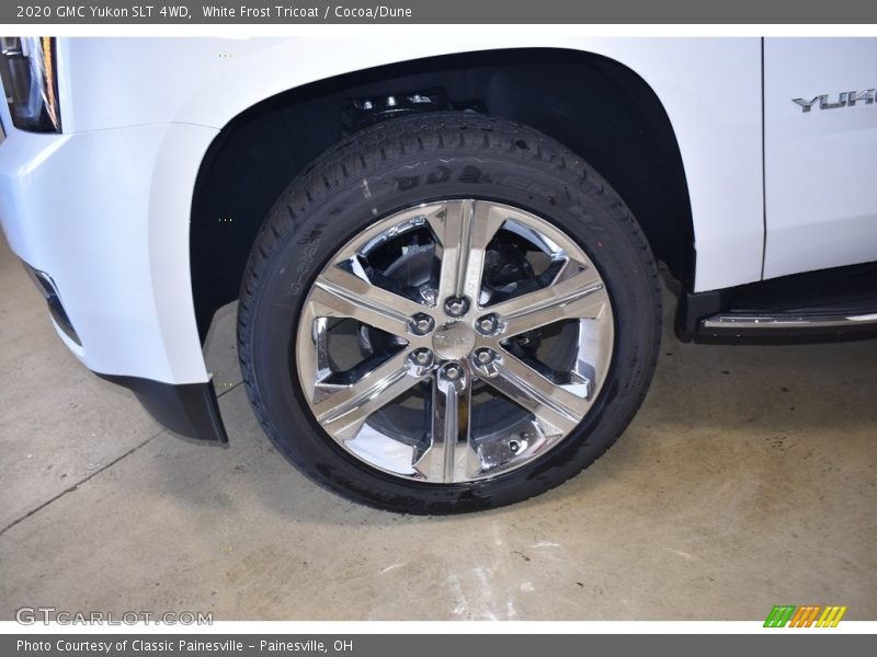 White Frost Tricoat / Cocoa/Dune 2020 GMC Yukon SLT 4WD