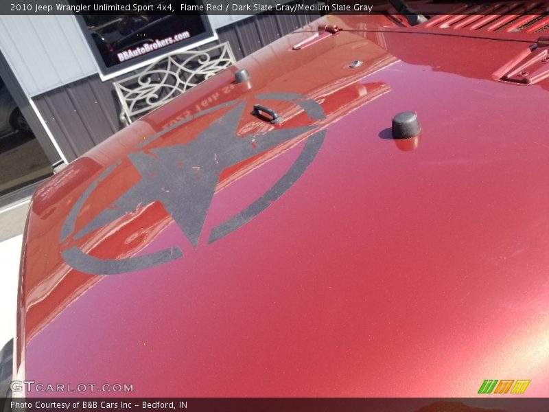 Flame Red / Dark Slate Gray/Medium Slate Gray 2010 Jeep Wrangler Unlimited Sport 4x4