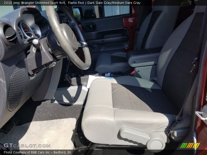 Flame Red / Dark Slate Gray/Medium Slate Gray 2010 Jeep Wrangler Unlimited Sport 4x4