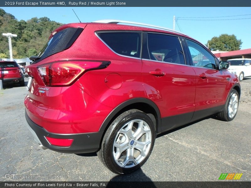 Ruby Red / Medium Light Stone 2019 Ford Escape Titanium 4WD