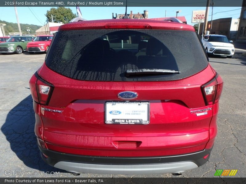 Ruby Red / Medium Light Stone 2019 Ford Escape Titanium 4WD