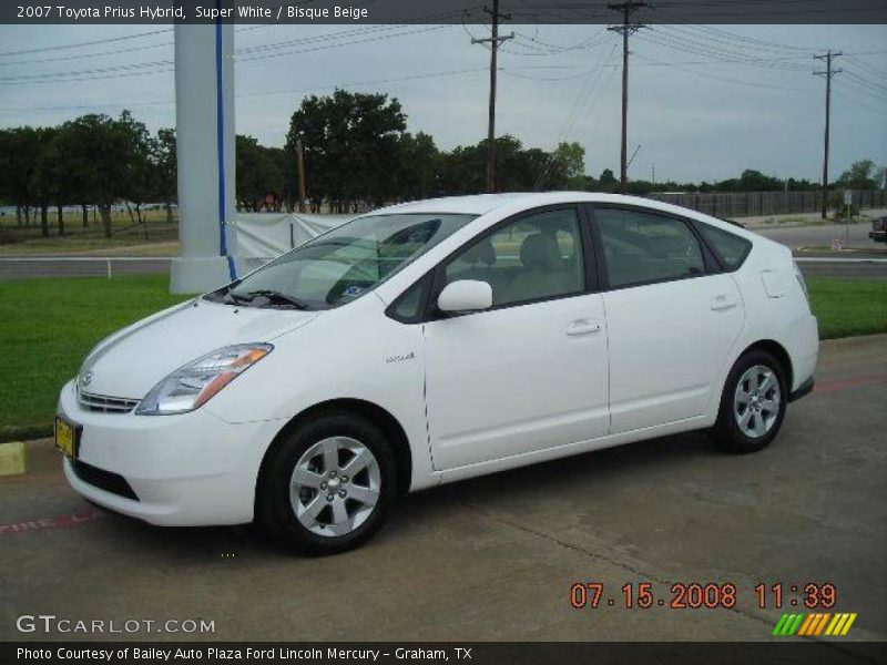Super White / Bisque Beige 2007 Toyota Prius Hybrid