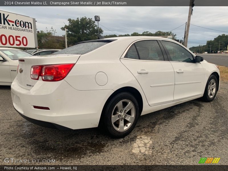 Champagne Silver Metallic / Jet Black/Titanium 2014 Chevrolet Malibu LS