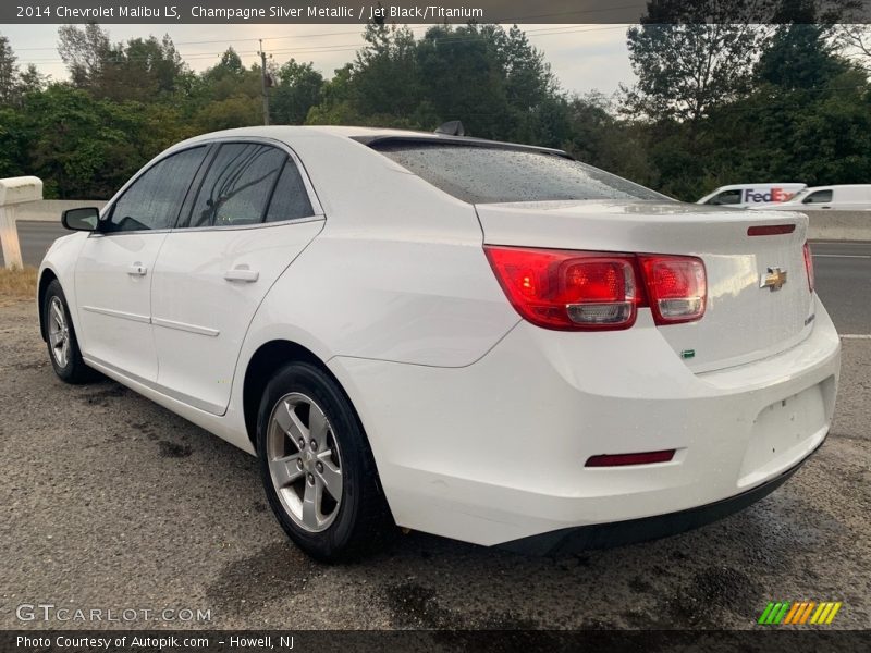 Champagne Silver Metallic / Jet Black/Titanium 2014 Chevrolet Malibu LS