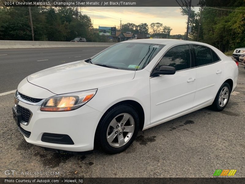 Champagne Silver Metallic / Jet Black/Titanium 2014 Chevrolet Malibu LS