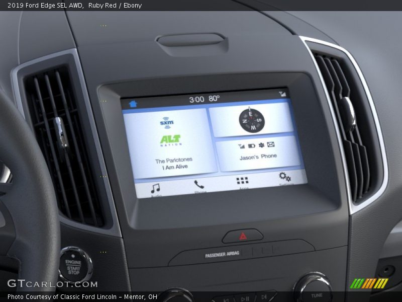 Ruby Red / Ebony 2019 Ford Edge SEL AWD