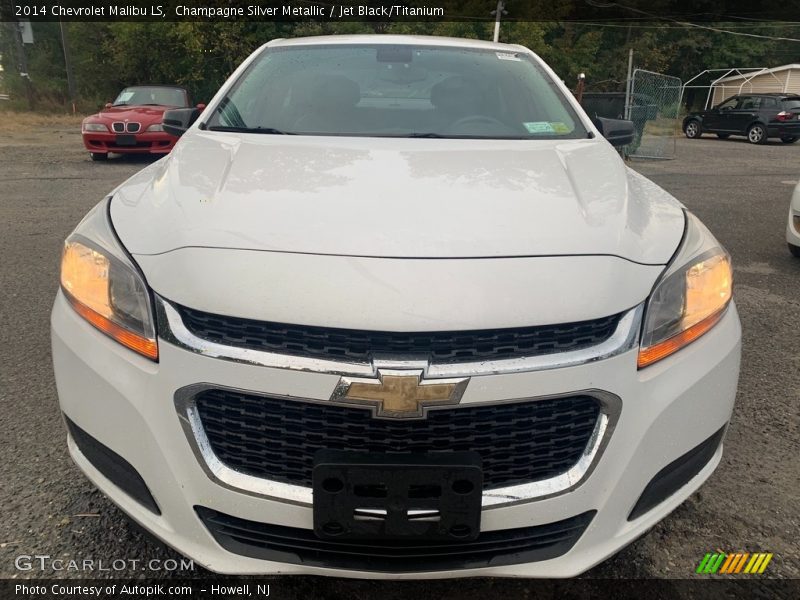 Champagne Silver Metallic / Jet Black/Titanium 2014 Chevrolet Malibu LS