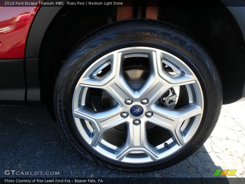 Ruby Red / Medium Light Stone 2019 Ford Escape Titanium 4WD