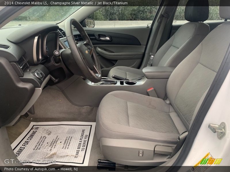 Champagne Silver Metallic / Jet Black/Titanium 2014 Chevrolet Malibu LS