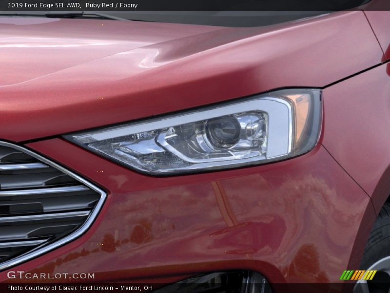 Ruby Red / Ebony 2019 Ford Edge SEL AWD