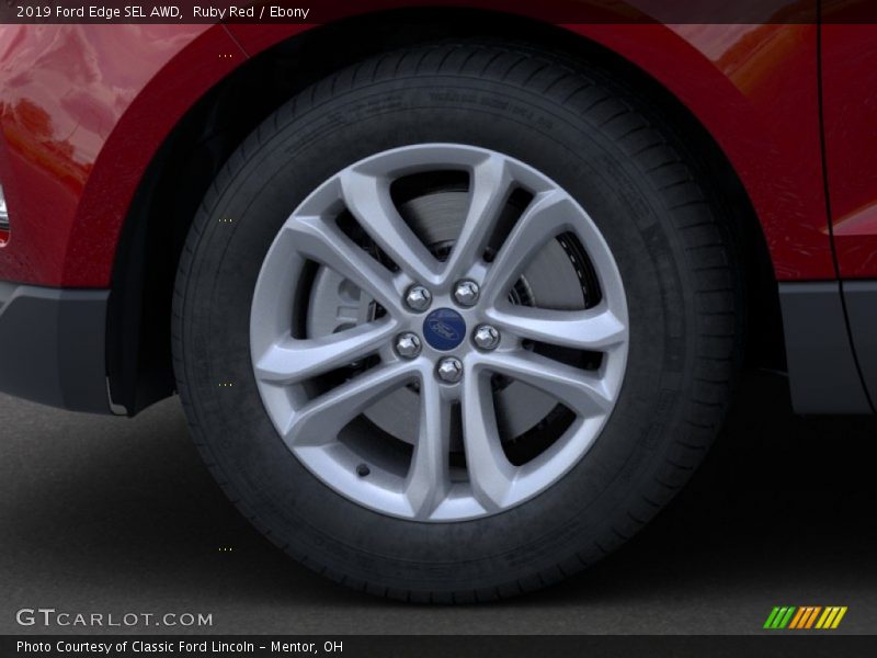 Ruby Red / Ebony 2019 Ford Edge SEL AWD
