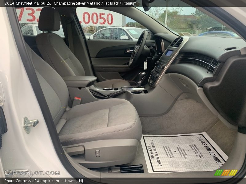 Champagne Silver Metallic / Jet Black/Titanium 2014 Chevrolet Malibu LS