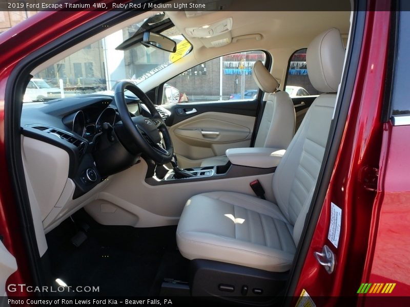 Ruby Red / Medium Light Stone 2019 Ford Escape Titanium 4WD