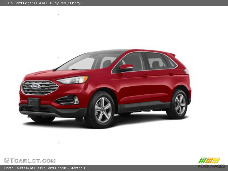 Ruby Red / Ebony 2019 Ford Edge SEL AWD