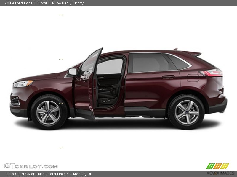 Ruby Red / Ebony 2019 Ford Edge SEL AWD