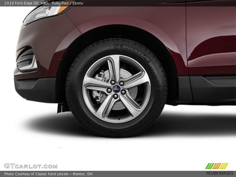 Ruby Red / Ebony 2019 Ford Edge SEL AWD