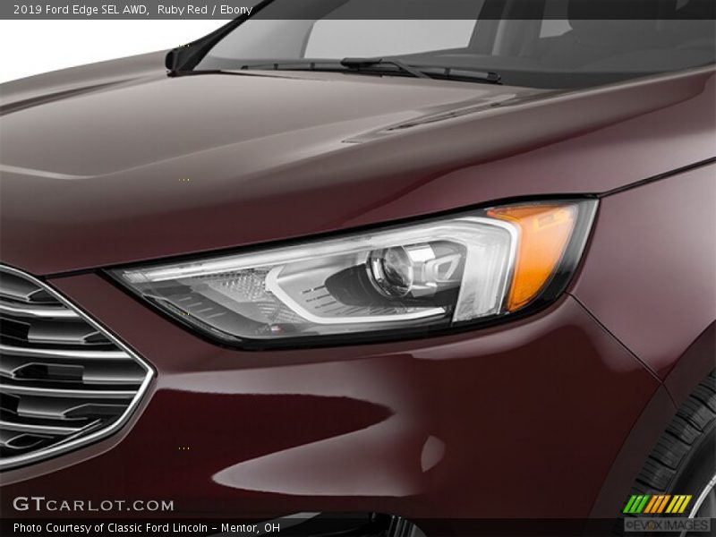 Ruby Red / Ebony 2019 Ford Edge SEL AWD