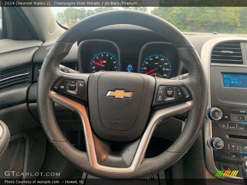 Champagne Silver Metallic / Jet Black/Titanium 2014 Chevrolet Malibu LS