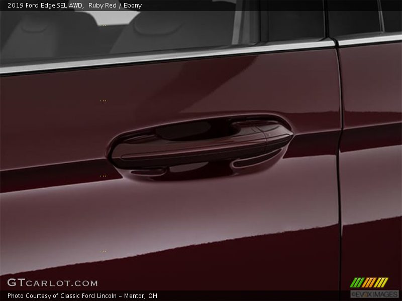 Ruby Red / Ebony 2019 Ford Edge SEL AWD