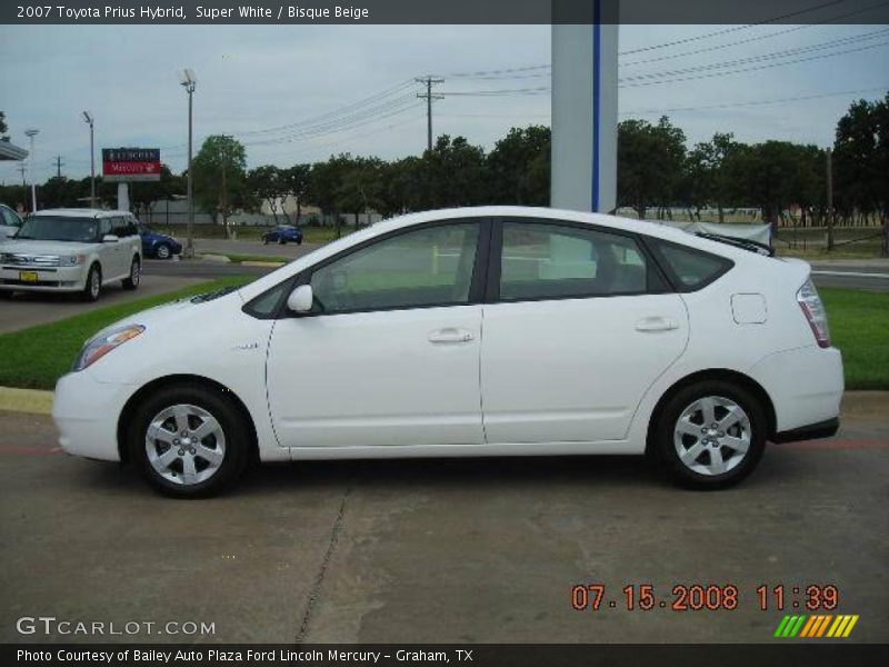 Super White / Bisque Beige 2007 Toyota Prius Hybrid