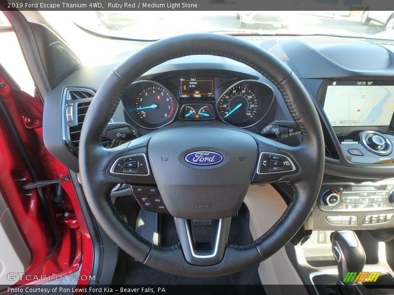 Ruby Red / Medium Light Stone 2019 Ford Escape Titanium 4WD