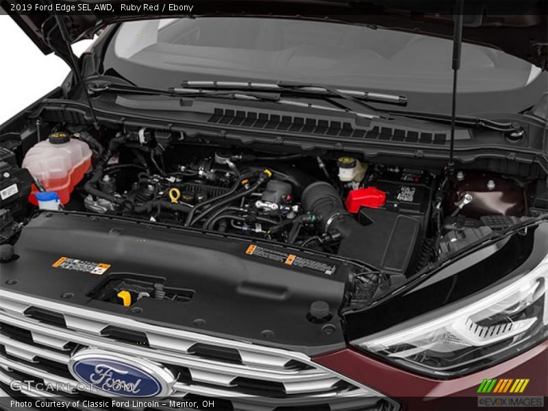 Ruby Red / Ebony 2019 Ford Edge SEL AWD